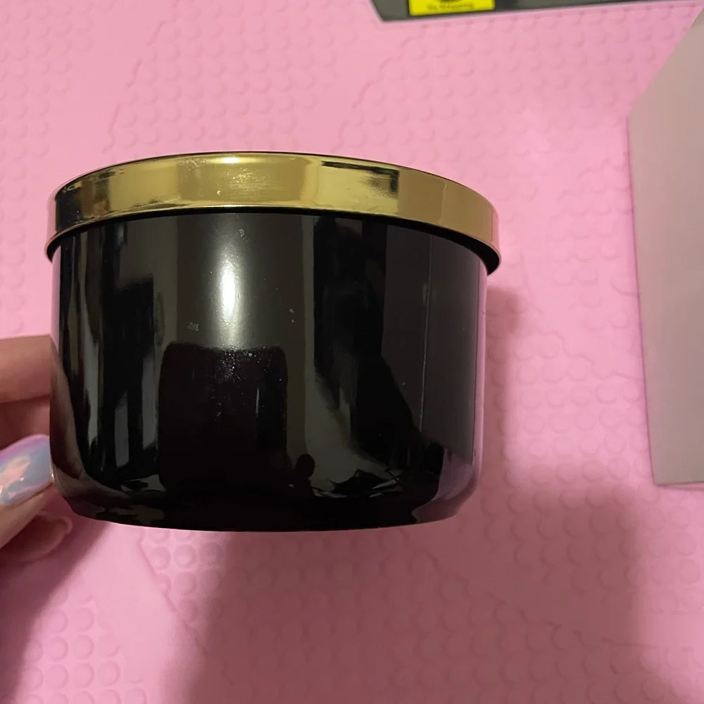 Z Gallerie Black and Gold Stackable Storage Canister